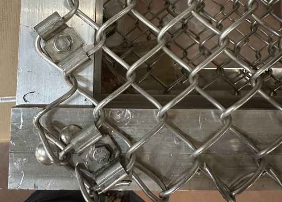 Stainless Steel 316L Chain Link Fence Fabric Boundary Wall Galvanized Steel
