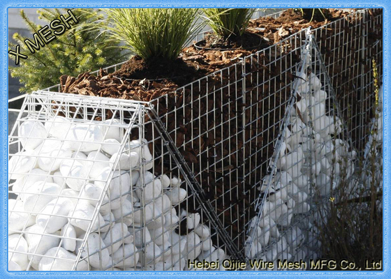 Hot Galvanized Welded Gabion Baskets with 3.0mm Wire Diameter and 75 × 75 Mesh Open for Retaining Wall