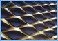 Copper Expanded Metal Mesh , Architectural Sheet Metal Mesh Screen Anti - Slip Surface