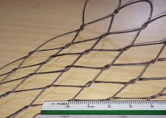Zoo Animal Cage Protection Stainless Steel Fence Screen Mesh Expand Web Wire Rope Cable Net
