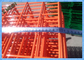Orange Wire Mesh Fence Panels , Framed Welded Wire Fabric Corrosion Resistant