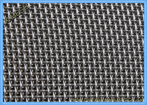 316 304 SS Stainless Woven Wire Mesh , Woven Filter Mesh In Silver Color