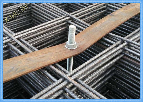 Black Square Welded Wire Mesh Concrete Reinforcement SL62 Anti Corrasion