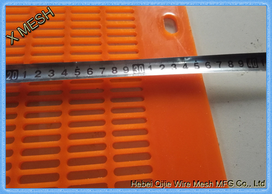 High Frequency  Flip Flow Flop Jumping Pu Mats Oblong Hole Polyurethane Mining Screen Mesh