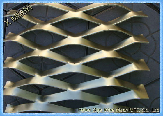 Diamond Hole Aluminum Flattened Expanded Sheet 1.2 X 2.4m Nature Surface