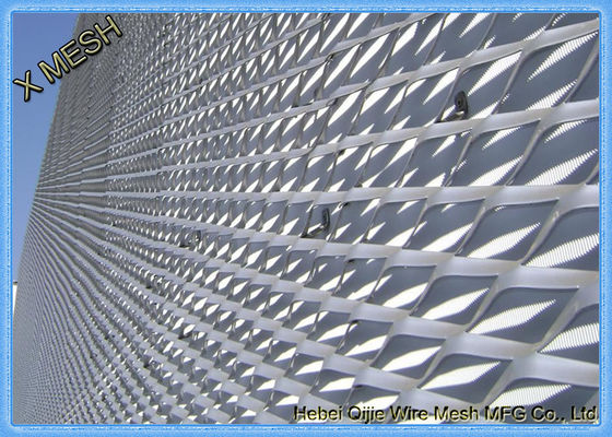 Flattened Heavy Gauge Expanded Metal Mesh Fabric Raised Surface 1.2x2.4 M Size
