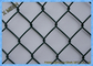 Easily Install Chain Link Fence Fabric Green Color PVC Coated Materials