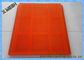 Red Color Mining Screen Mesh PU Material Low Noise Non - Pegging Flexible