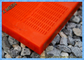Orange Polyurethane Self Cleaning Screen Mesh High Wear Resistance For Metallurgy