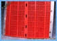 Round Hole Mining Screen Mesh Polyurethane Material Red Color For Cement Plants
