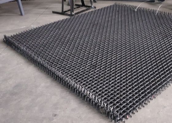 High Tensile 65 Mn Quarry Rock Crusher Crimped Wire Woven Screen Mesh for Vibrating