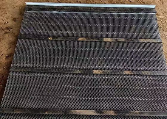 Rubber Self-Cleaning Vibrating Screen Mesh For Shale Screening