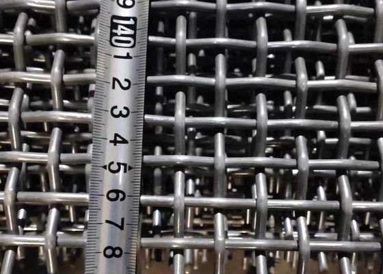 High Tensile 65mn Hooked Galvanized Crimped Wire Mesh For Coal Mine Industry