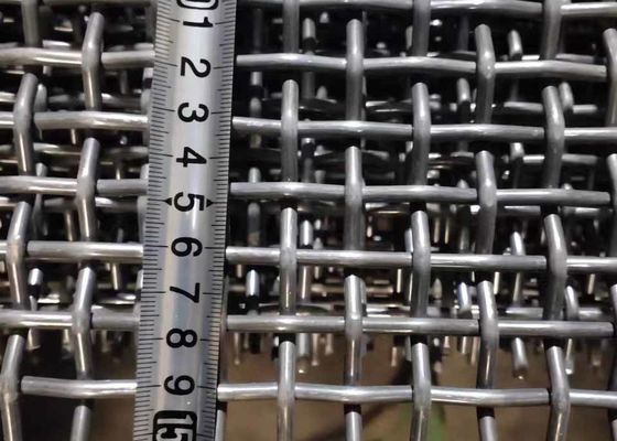 Ss 201 Lock Crimped Vibrating Screen Wire Mesh Size 1.5m X 1.95m