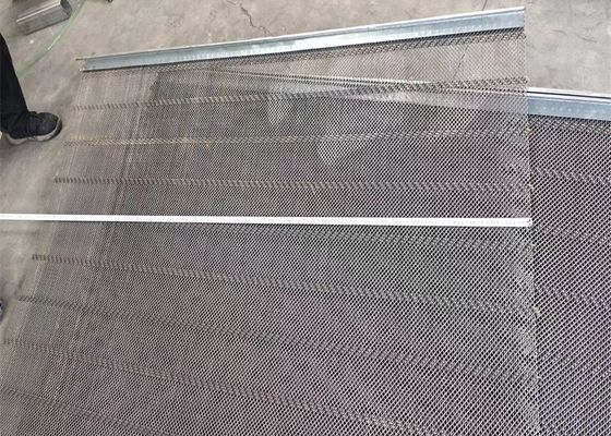 Lock Crimped Wire Mining Screen Mesh Woven 1mm Size