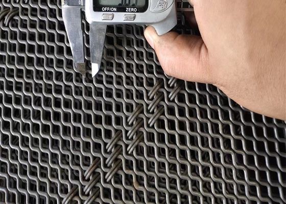Lock Crimped Wire Mining Screen Mesh Woven 1mm Size