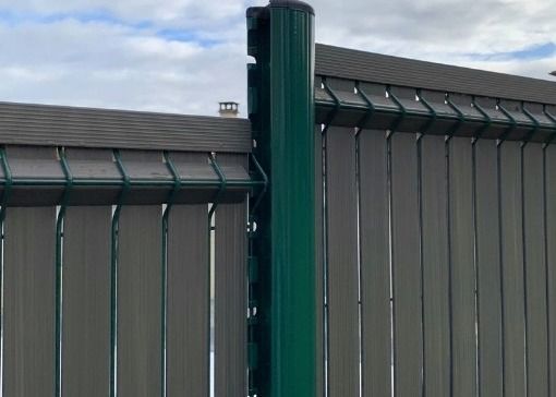 Outdoor Pool 4mm 3d Curved Fence With Pvc Uv Slat