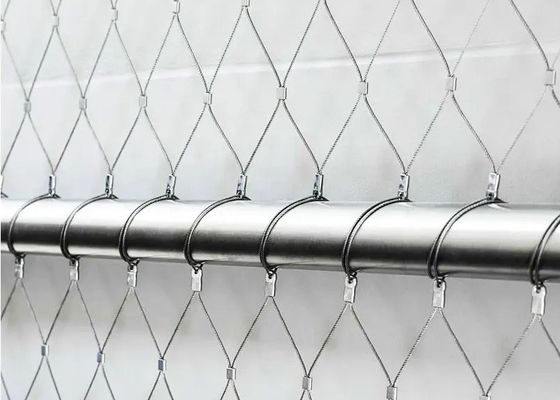 Rock Fall Protection Stainless Steel Wire Rope Mesh Net Plain Weave