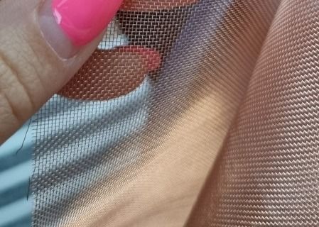 1.2m Width  Copper Wire Mesh 0.56*0.56 Openning*0.15 Mm Wire Diameter