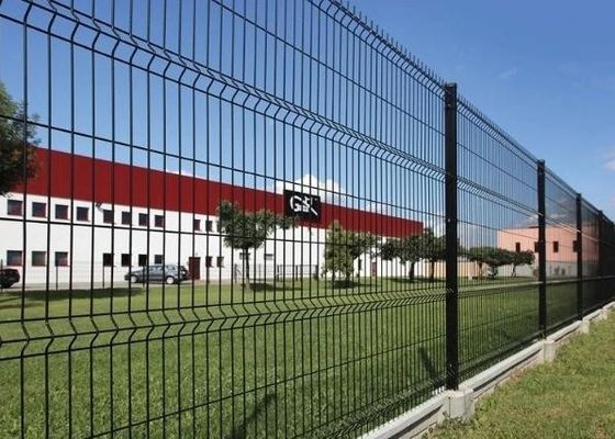 PVC Coated Galvanized Welded 3D Bending Curved Wire Mesh Fence