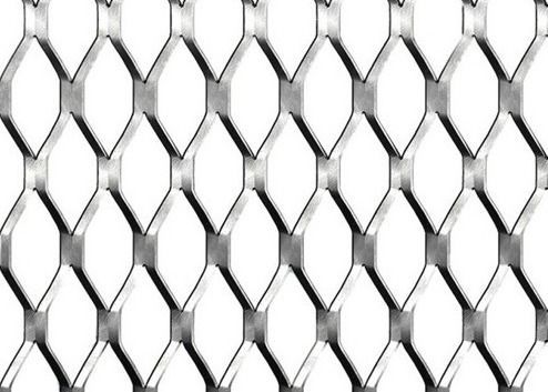 Flattened Heavy Gauge Expanded Metal Mesh Fabric  Raised Surface 1.2x2.4 M Size