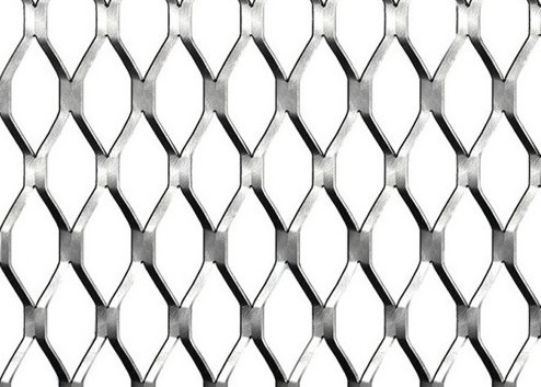 Thick Expanded Stainless Steel Sheet Welded Wire Mesh Panels T 304 Material