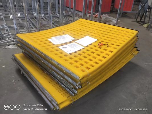 Square Polyurethane Mesh Pu Screen Panel Vibration Mould Mining Dewatering