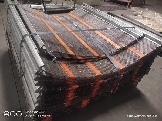 65mn Carbon Steel Self Cleaning Vibrating Screen Mesh Anti Clogging