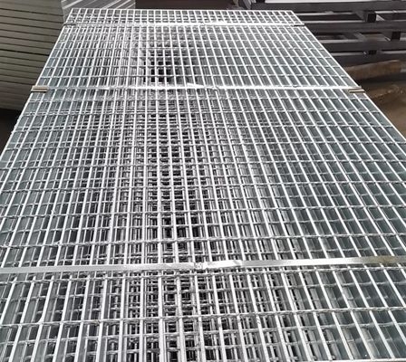 Hot Dipped Galvanized Plain / Serrated Steel Grating For Platform Walkway