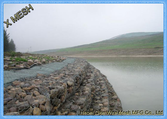 Hot Dipped Galvanized Stone Cage Welded Gabion Box 4mm Wire Thickness