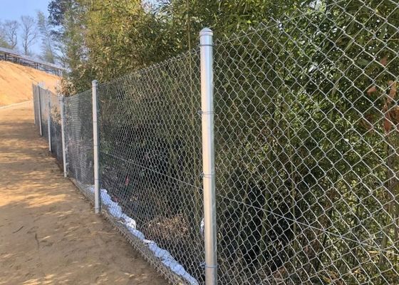 2.5mm-3.0mm Hot DIP Galvanized Chain Link Fence 9 Gauge