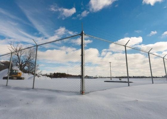 2.5mm-3.0mm Hot DIP Galvanized Chain Link Fence 9 Gauge