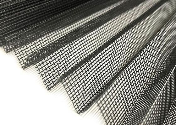 Black Colored Pleated Mosquito Screen 18x16 Mesh 2.4m Width X 10m Long