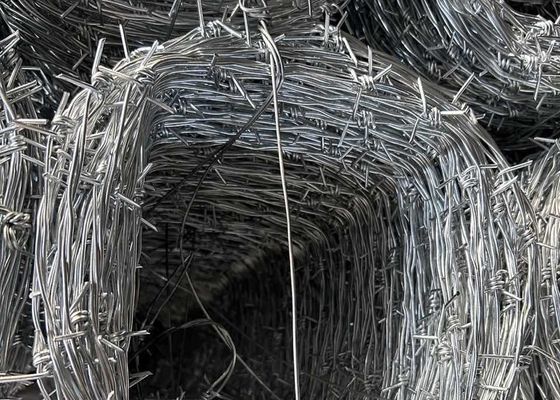 Military Plastic Galvanized Iron Barbed Wire 2.0mm 10 Gauge