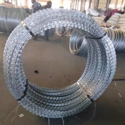 Bto16 Security Concertina Spiral Razor Barbed Wire Mesh Cross Razor Fence Materials