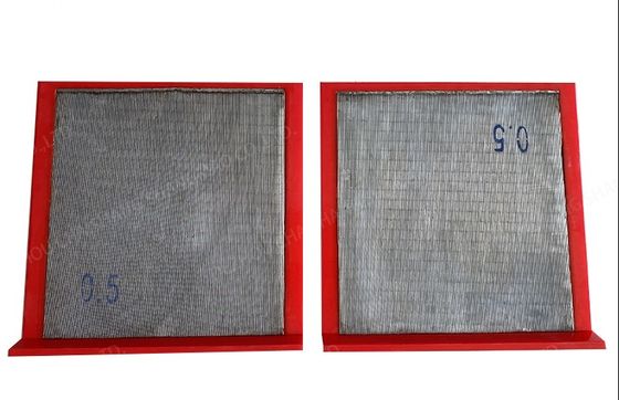 Mining Wedge Wire Screen Low Pressure Loss 0.02mm-12.7mm Opening Range