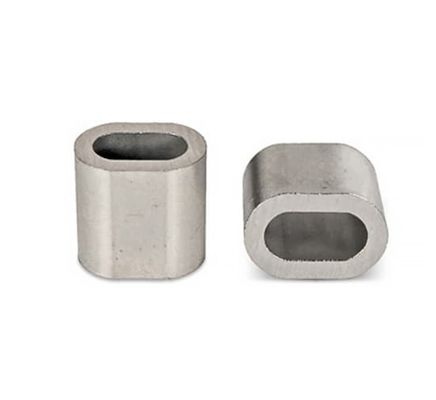 Aluminum DIN EN 13411-3 Stainless Steel Ferrule For Crimping Wire Rope