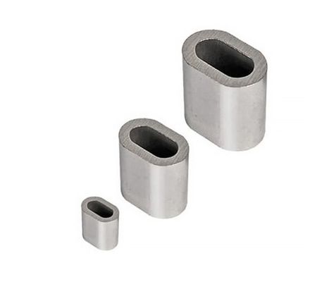 Aluminum DIN EN 13411-3 Stainless Steel Ferrule For Crimping Wire Rope