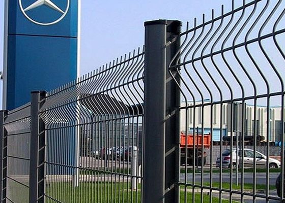 Outdoor Decorative 4ft Curved Metal Fence Plastic Pvc Coated
