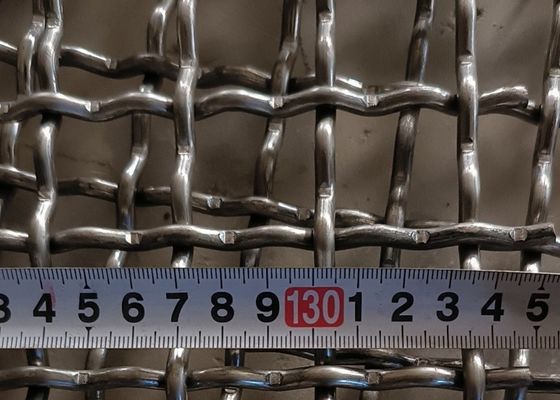 304 Mesh Crimped Stainless Steel Wire Mesh For Mining Vibrating Swing Screen Mesh