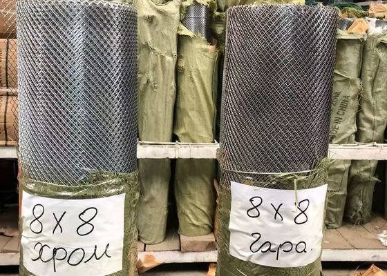 Powder Coated Expanded Metal Mesh Diamond Mesh Shape Of Hole