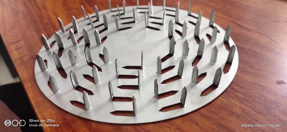 50mm Width Anti Split Plate Rectangle Unilateral Thorn Metal Nail Plate