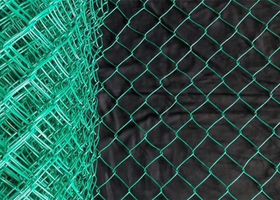 Galvanized PVC Coated Diamond Mesh Wire Chain Link Fence Roll