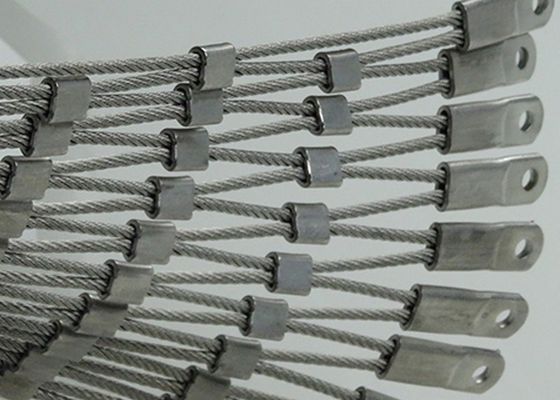 316l Zoo 7x7 Flexible Stainless Steel Cable Netting Rope Mesh
