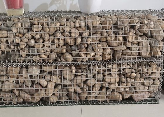 Hot Dipped Galvanized Stone Cage Welded Gabion Box 4mm Wire Thickness