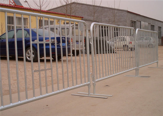 Classic Galvanized Steel Barricade / Metal Crowd Control Barriers