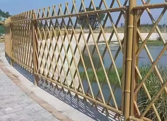 Safety Powder Coat Bamboo Imitation Garden Villa Fence Wrought Iron Decorative Fence