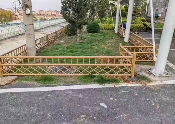 Safety Powder Coat Bamboo Imitation Garden Villa Fence Wrought Iron Decorative Fence