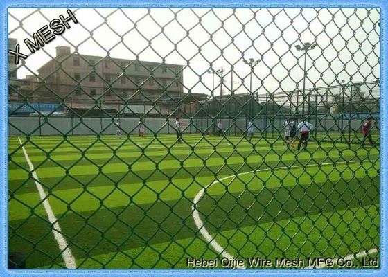Galvanized Hole Cyclone 60x60 50ft Pvc Coated Chain Link Fencing High 1.8m