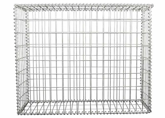 Square Hole Welded Gabion Baskets Galvanized Steel Wire 2x1x1